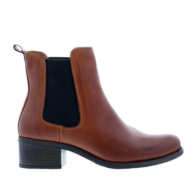 Carl Scarpa Stormi Tan Leather Ankle Boots